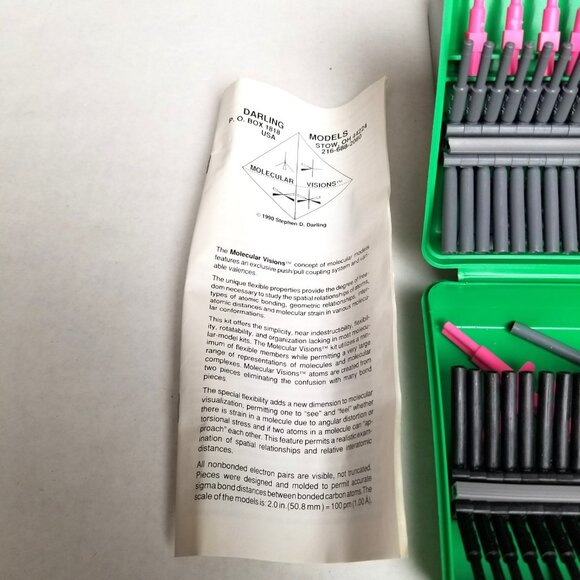 Darling Models Molecular Visions Chemistry Kit Vintage Complete Educational - Picture 6 of 12